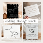 Load image into Gallery viewer, 4 Customizable Table Signs Bundle
