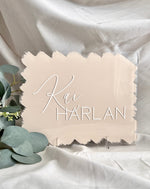 Load image into Gallery viewer, Acrylic Baby Name Sign Rectangle
