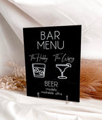 Load image into Gallery viewer, Acrylic Bar Menu Wedding Sign
