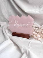 Load image into Gallery viewer, Acrylic Reserved Table Sign
