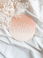 Load image into Gallery viewer, Ombre Acrylic Baby Name Round
