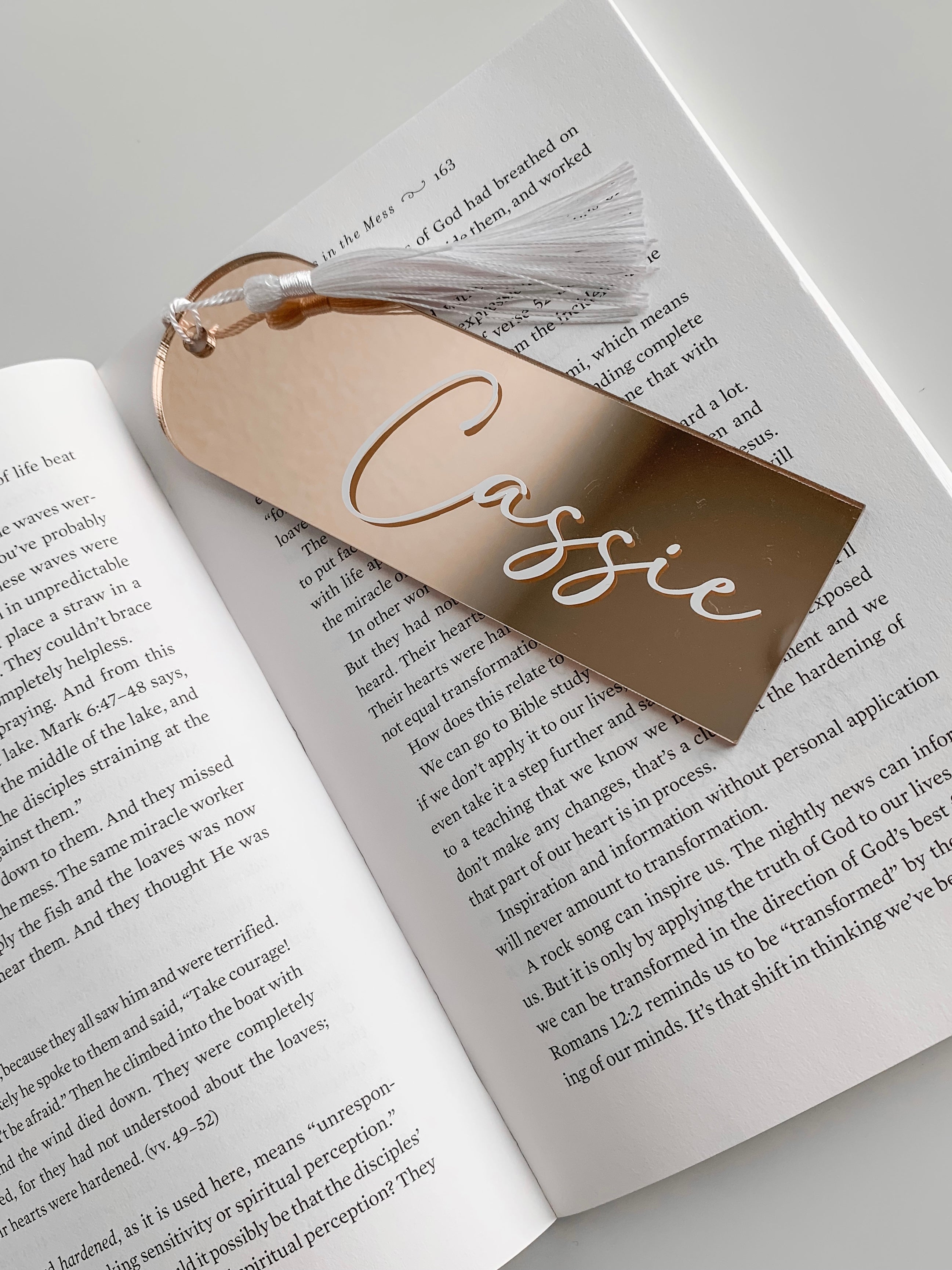 Personalised Acrylic Bookmark