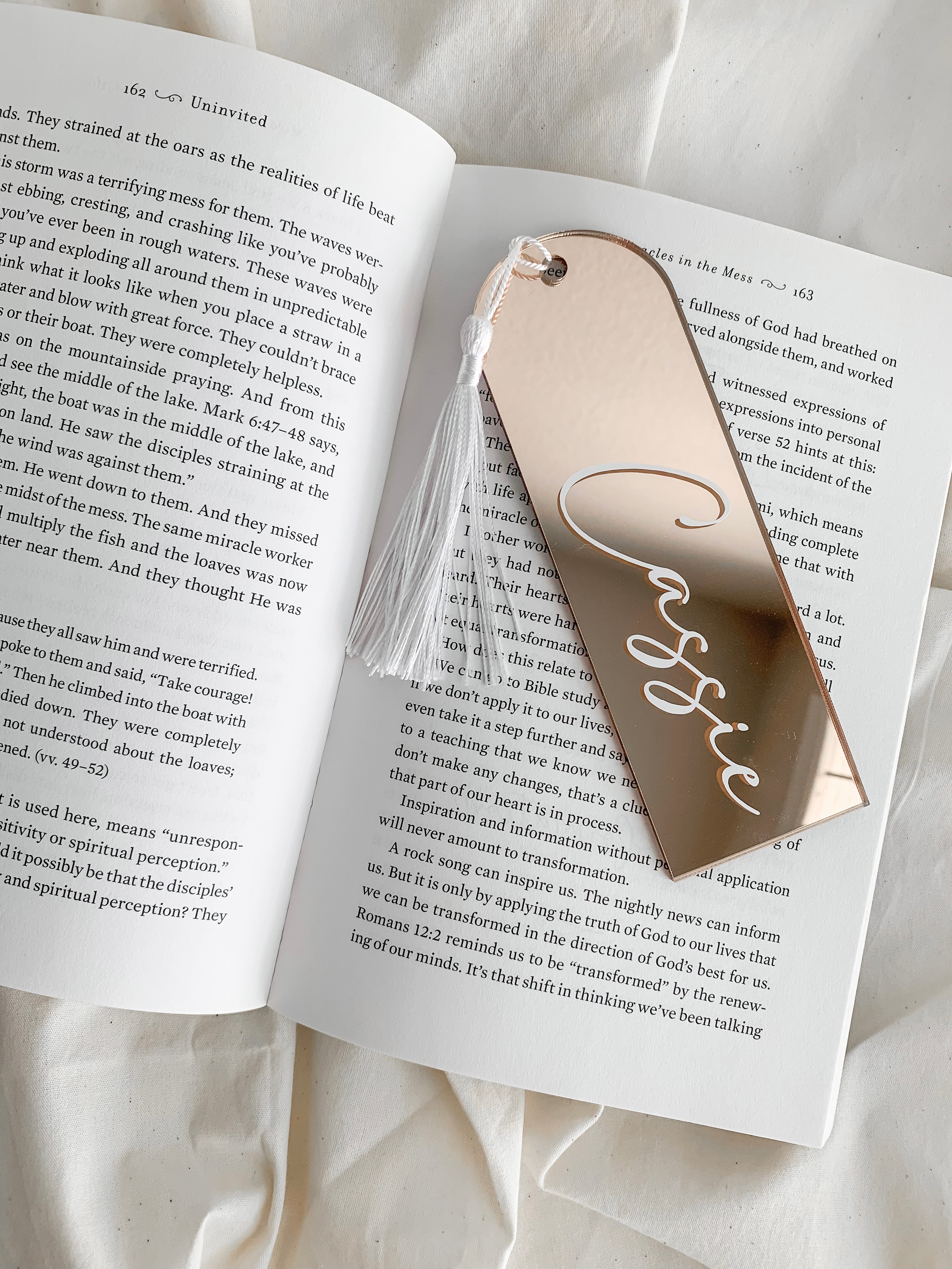 Personalized Clear Acrylic Bookmark Planner Bookmark Journal Bookmark 