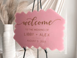 Load image into Gallery viewer, Brushstroke Painted Acrylic Welcome Sign
