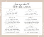 Load image into Gallery viewer, Large Wedding Sign Bundle + Table Numbers
