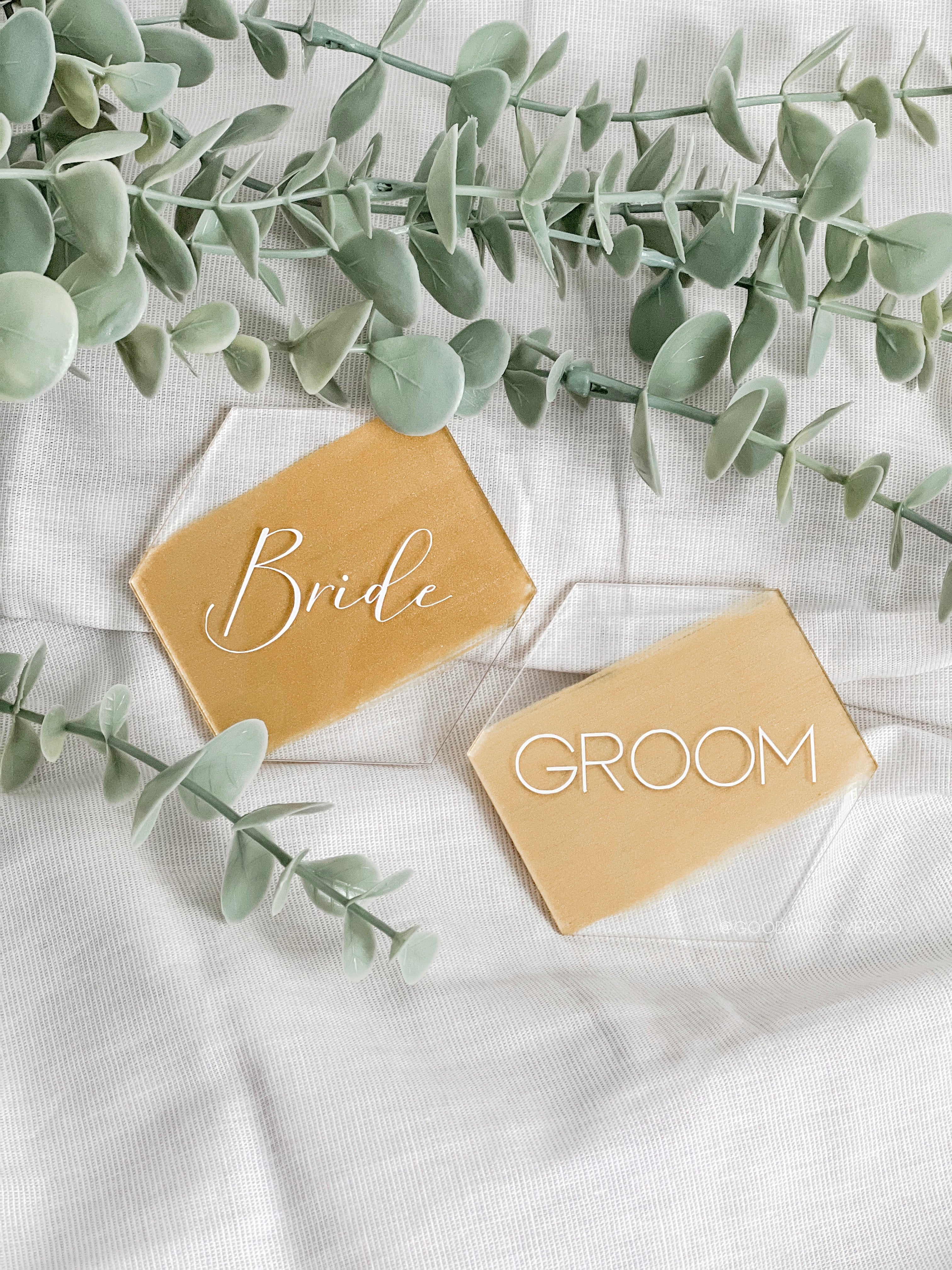 Acrylic Hexagon Place Cards