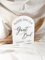 Load image into Gallery viewer, Acrylic Guest Book Wedding Sign
