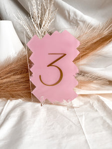 Acrylic Wedding Table Numbers